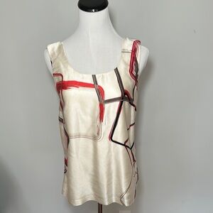 Mint Jodi Arnold Side Zip Sleeveless Silk Top Women's Size 2